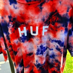 Mens HUF brand tie dye tee